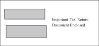 Tax Form Envelopes