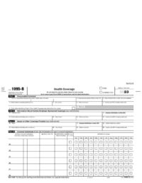 1095B50 - 1095-B ACA Form For 50 Employees Or Fewer Portrait 8.5" x 11"<br><br>1095B50