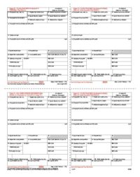 W2 Laser Form 4-UP EMPLOYEE Copies B, C, 2 & 2 50-Sheet Pack<br><br>L4UP