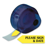 Redi-Tag® PLEASE SIGN & DATE Tag Dispenser-YELLOW<br><br>81124