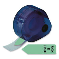 Redi-Tag® SIGN & DATE Reversible Tag Dispenser-GREEN<br><br>81401