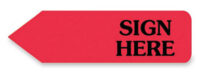 Redi-Tag® SIGN HERE Tag Refill Box-RED<br><br>91002