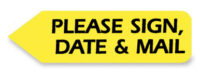 Redi-Tag® PLEASE SIGN, DATE & MAIL Tag Refill Box-YELLOW<br><br>91041