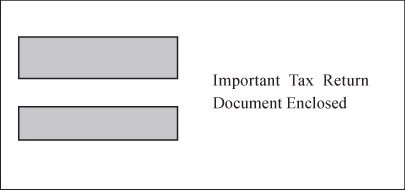 Double Window Envelope for W-2 3-per-page Laser Forms<br><br>DW3