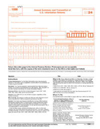 1096 Transmittal Laser Form 500-Sheet Pack<br><br>BL1096