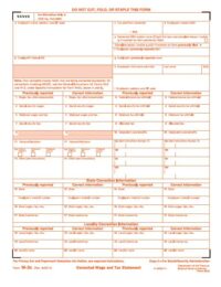 W2-C Laser Form FEDERAL Copy A 50-Sheet Pack<br><br>LW2CA