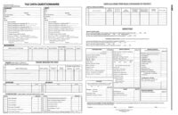Tax Data Questionnaire with Health Insurance Coverage Insert<br><br>8203
