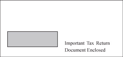 Single Window Envelope for 1099 & 5498<br><br>SW19